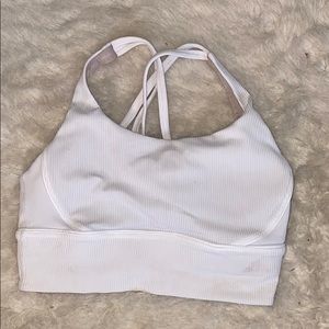White sports bra